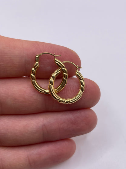 9ct gold Creole earrings