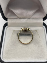 Load image into Gallery viewer, 9ct gold diamond cluster ring
