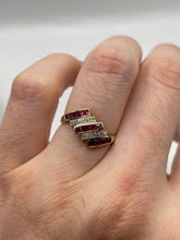 Load image into Gallery viewer, 14ct gold ruby and diamond ring

