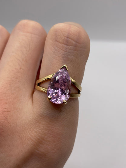 14ct gold kunzite ring