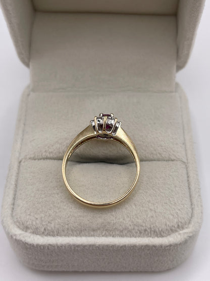 9ct ruby and diamond ring