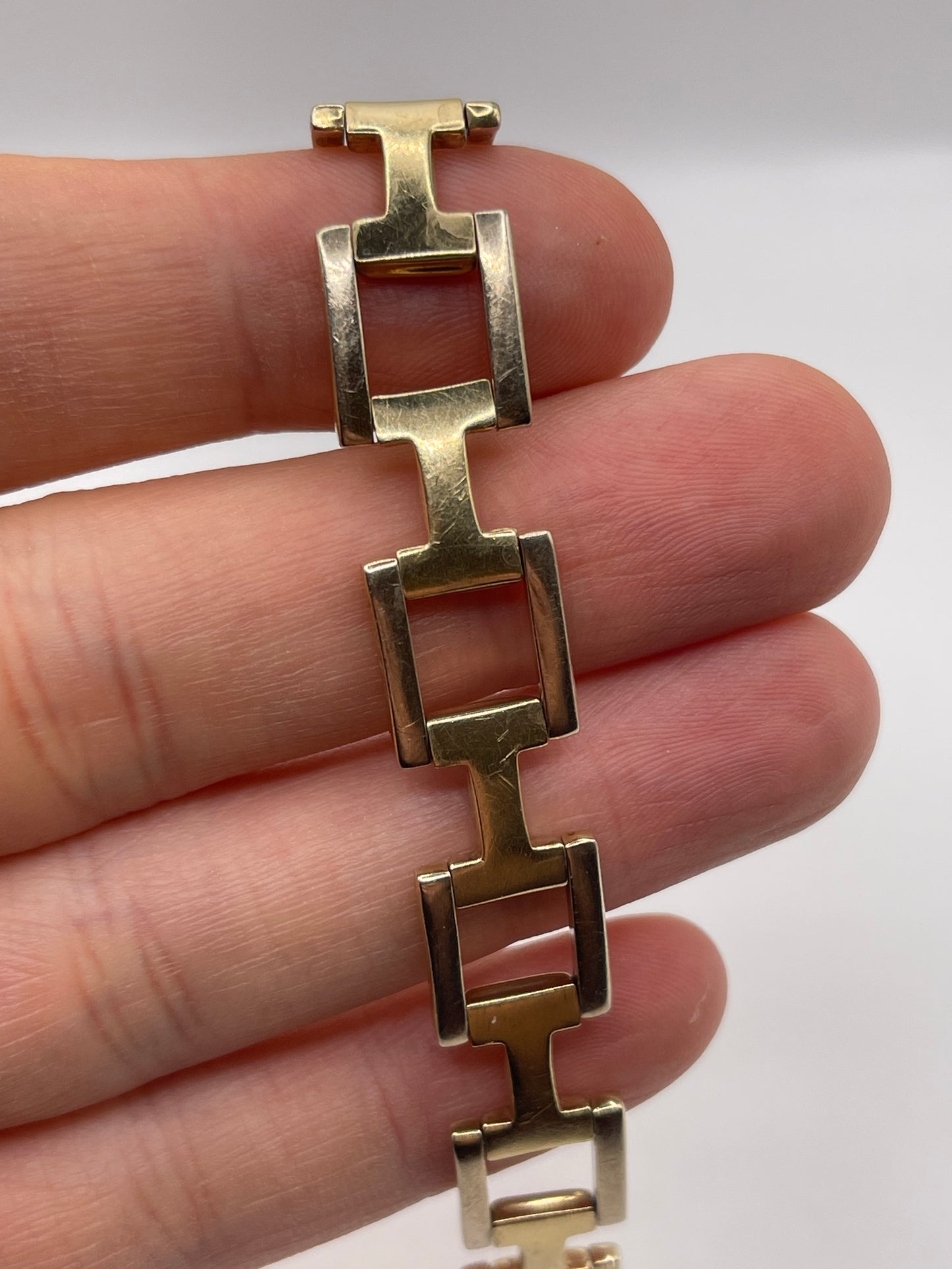 9ct two tone gold bracelet