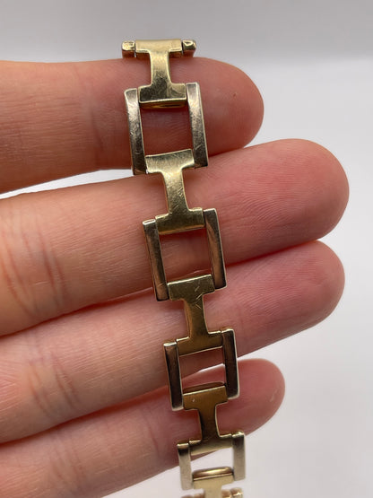 9ct two tone gold bracelet