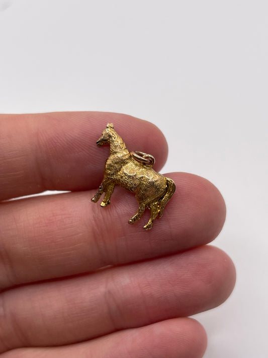 9ct gold horse charm