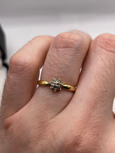 Load image into Gallery viewer, 18ct gold diamond cluster ring
