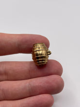Load image into Gallery viewer, 9ct gold barrel charm
