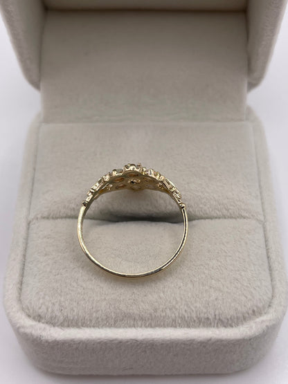 9ct gold opal cluster ring
