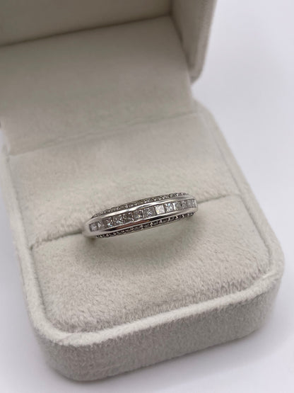 9ct white gold diamond ring