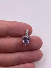 Load image into Gallery viewer, 9ct gold amethyst and zircon pendant
