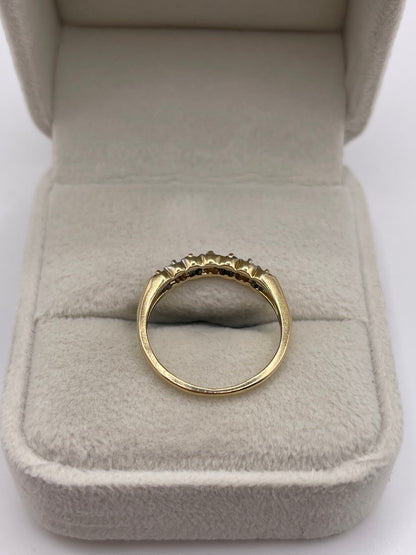 14ct gold sapphire and diamond ring