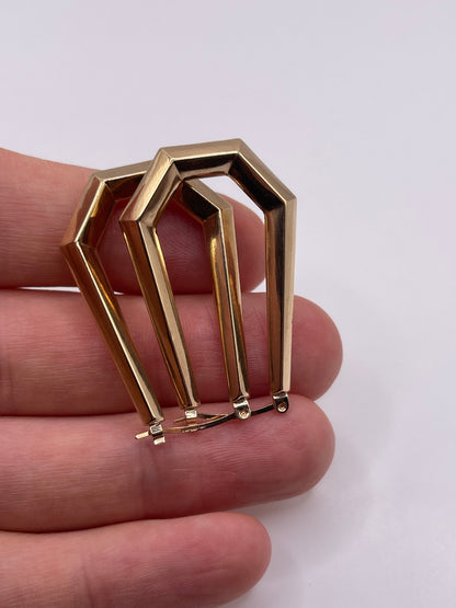 9ct gold Creole earrings