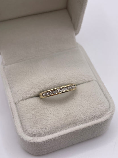 9ct gold 25 point diamond ring