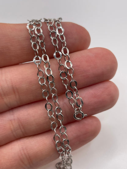 18ct white gold chain 157