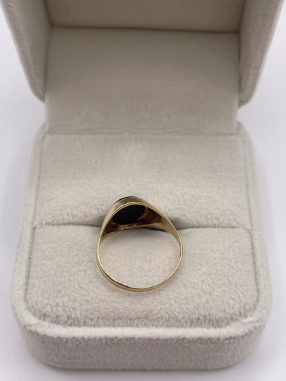 9ct gold onyx signet ring