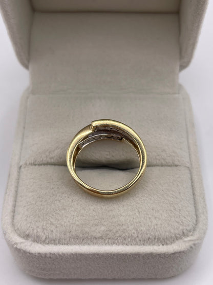 9ct gold diamond cluster ring