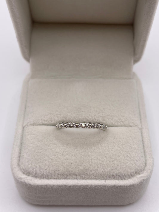 9ct white gold diamond ring