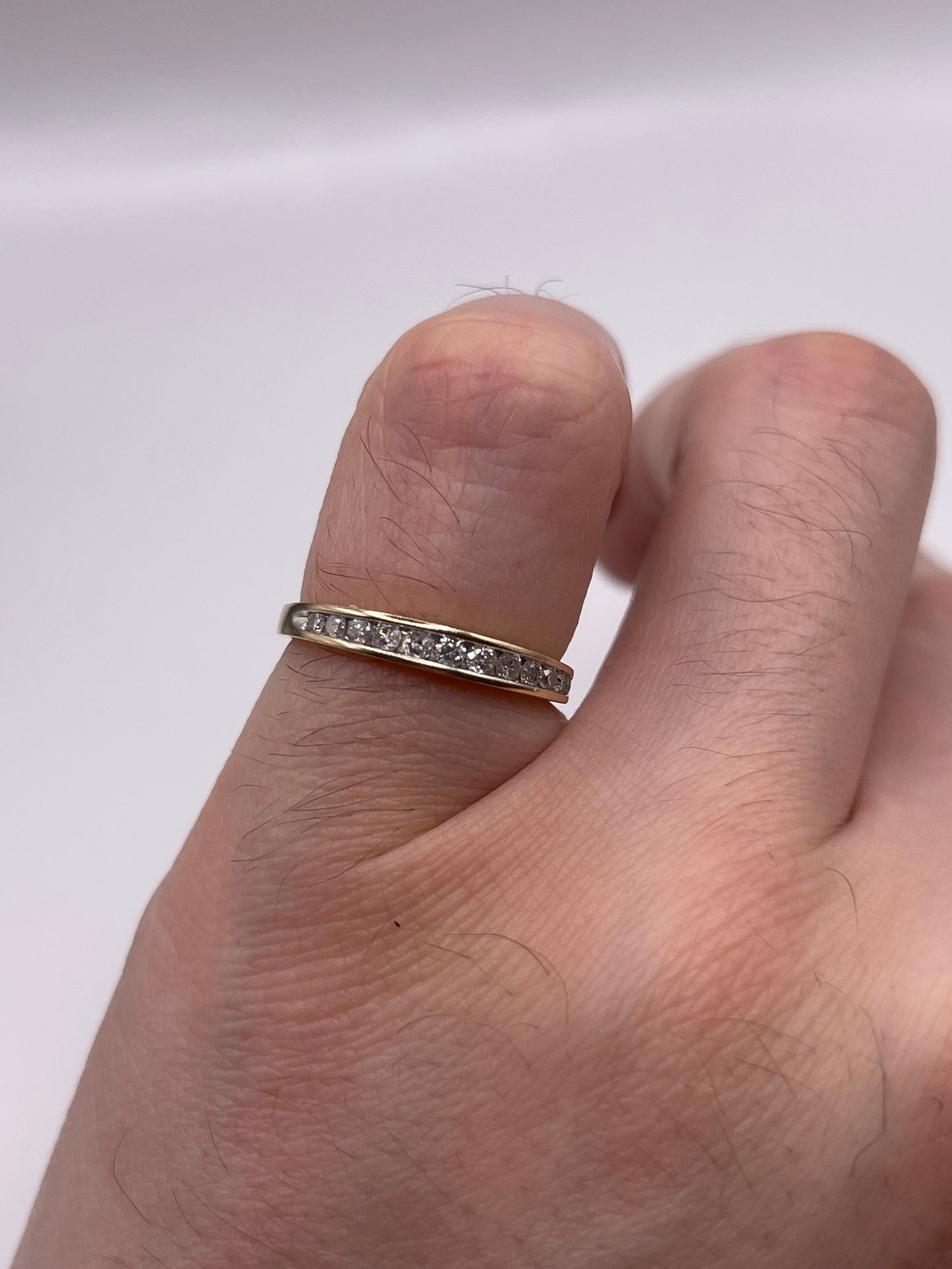 9ct gold 25 point diamond ring