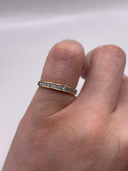 9ct gold 25 point diamond ring