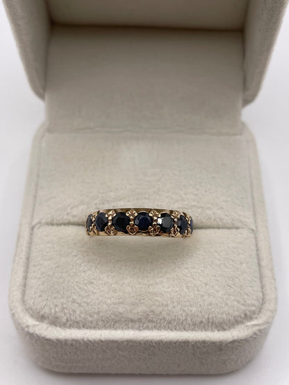 9ct gold sapphire ring