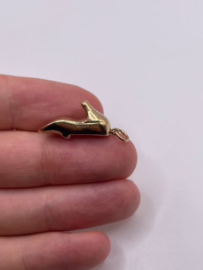 9ct gold shoe charm