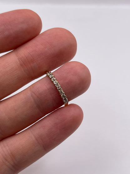 9ct gold diamond ring
