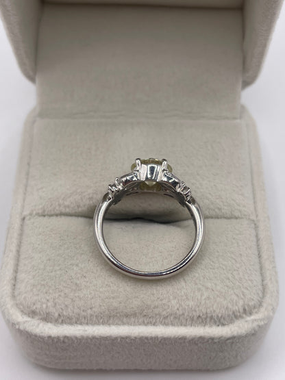 Platinum 2.16ct diamond ring