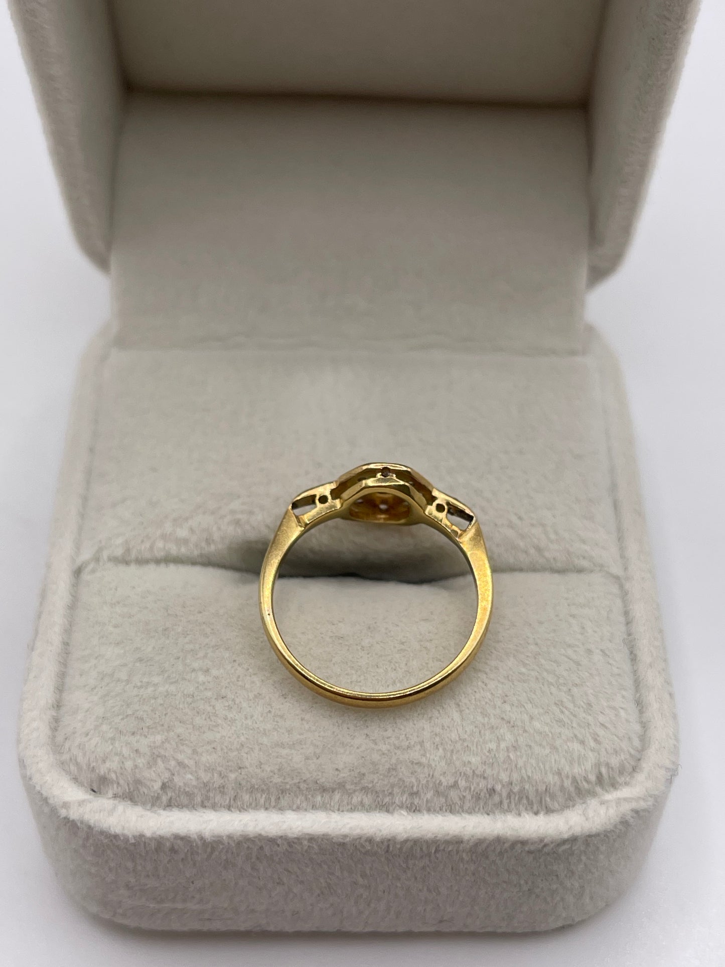 18ct gold platinum diamond ring