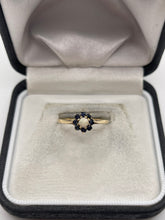 Load image into Gallery viewer, 9ct gold opal and sapphire ring

