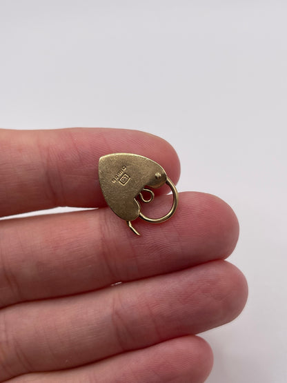 9ct gold padlock 129