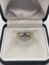 Load image into Gallery viewer, 9ct gold tanzanite and diamond ring
