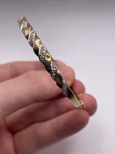 Load image into Gallery viewer, 9ct gold diamond bangle
