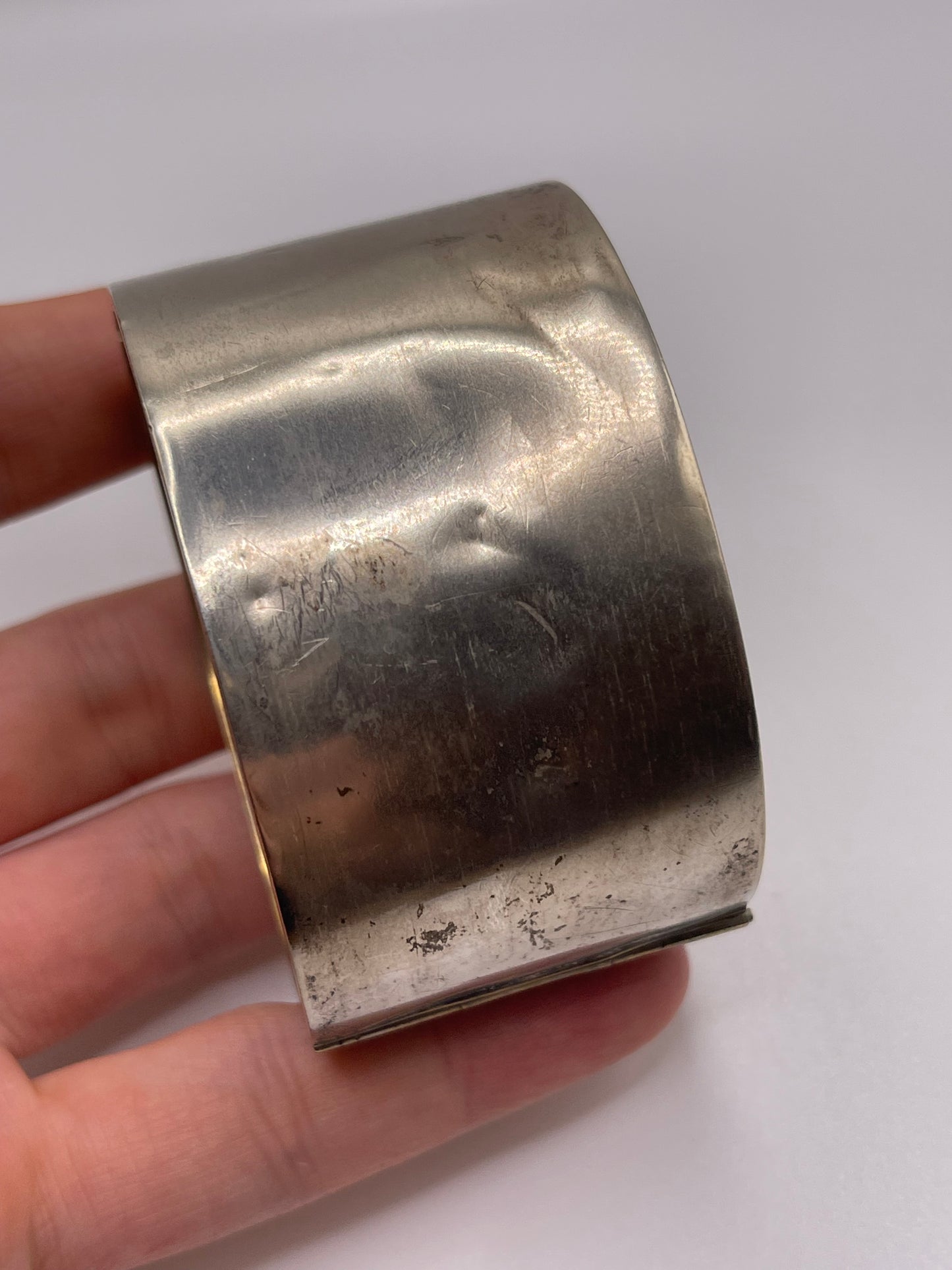 Antique silver / gold bangle