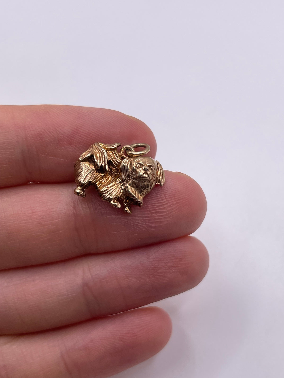 9ct gold dog charm