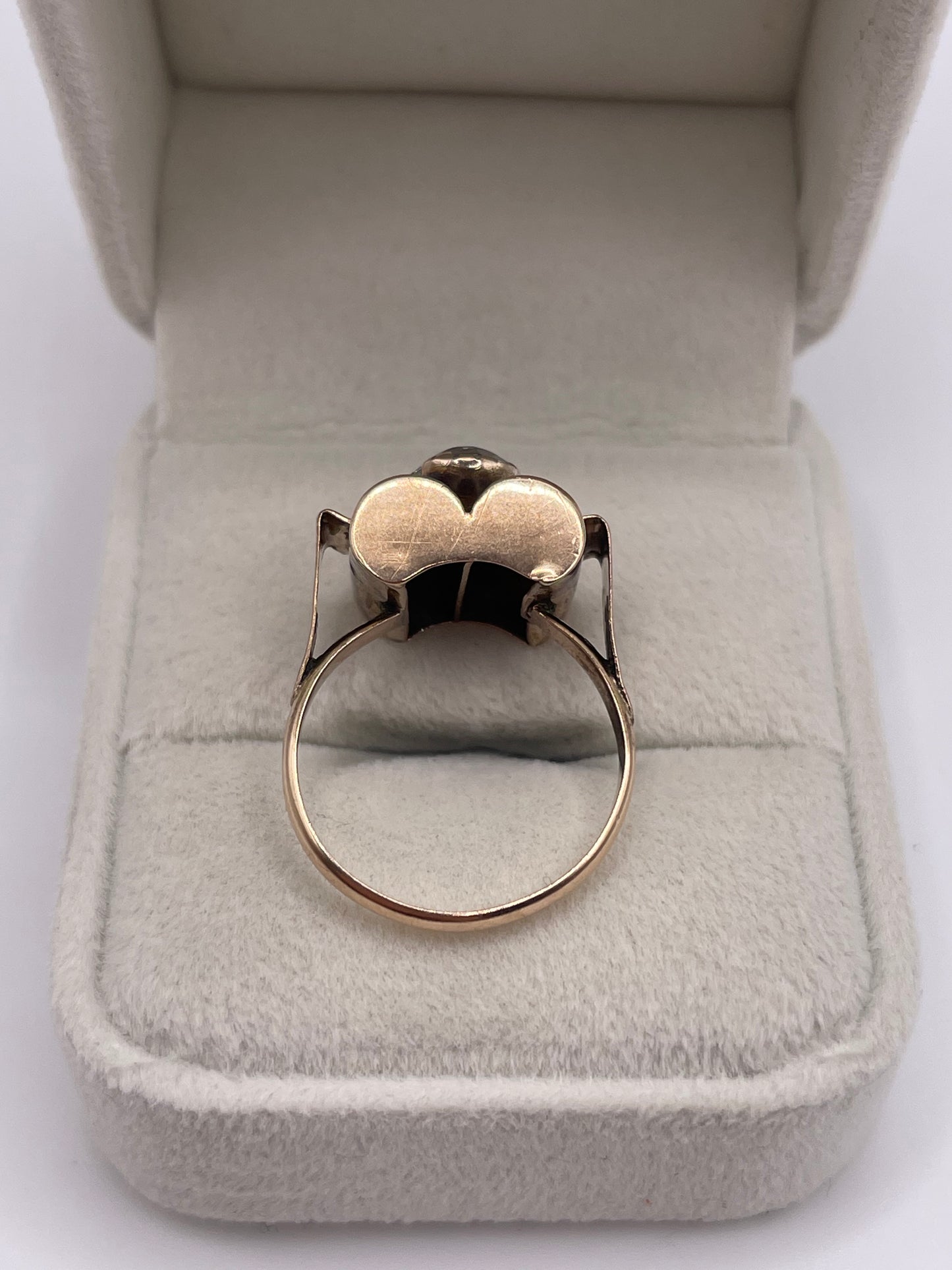 9ct rose gold paste ring