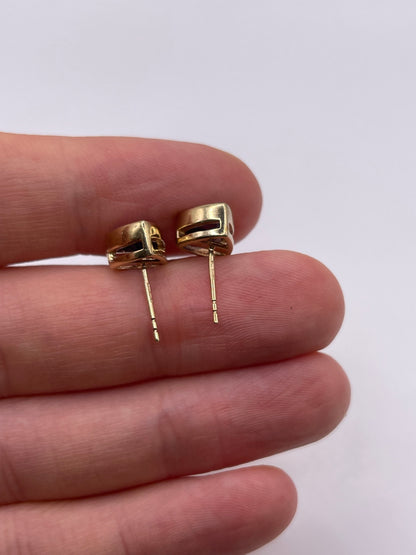 9ct gold tanzanite earrings