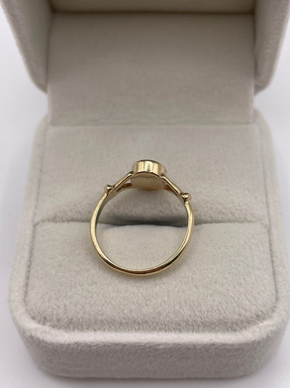 9ct gold blue John ring