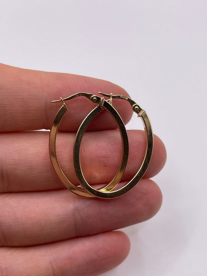 9ct gold Creole earrings
