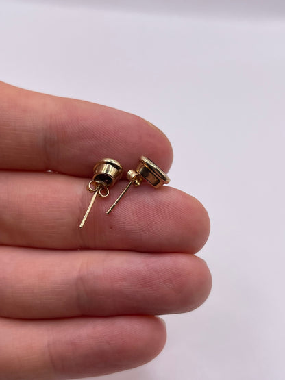 9ct gold iolite earrings