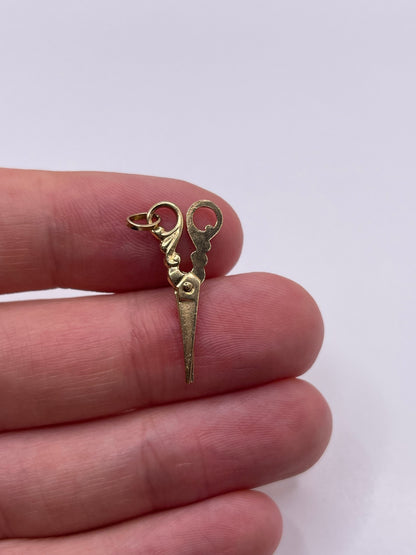 9ct gold scissors charm