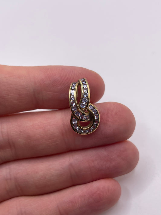 9ct gold tanzanite pendant