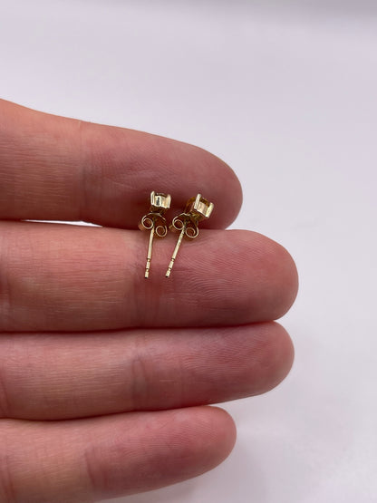 9ct gold citrine earrings