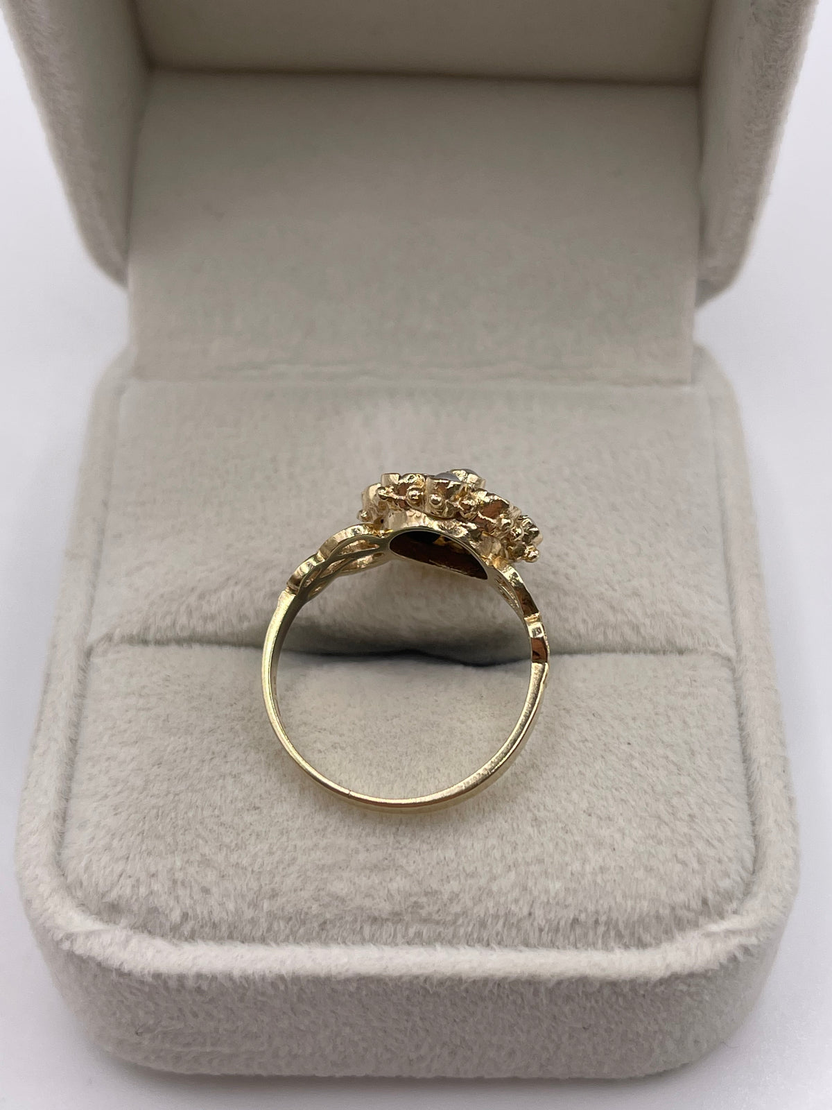 9ct gold sapphire and pearl ring