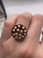 Load image into Gallery viewer, 14ct rose gold opal cluster ring
