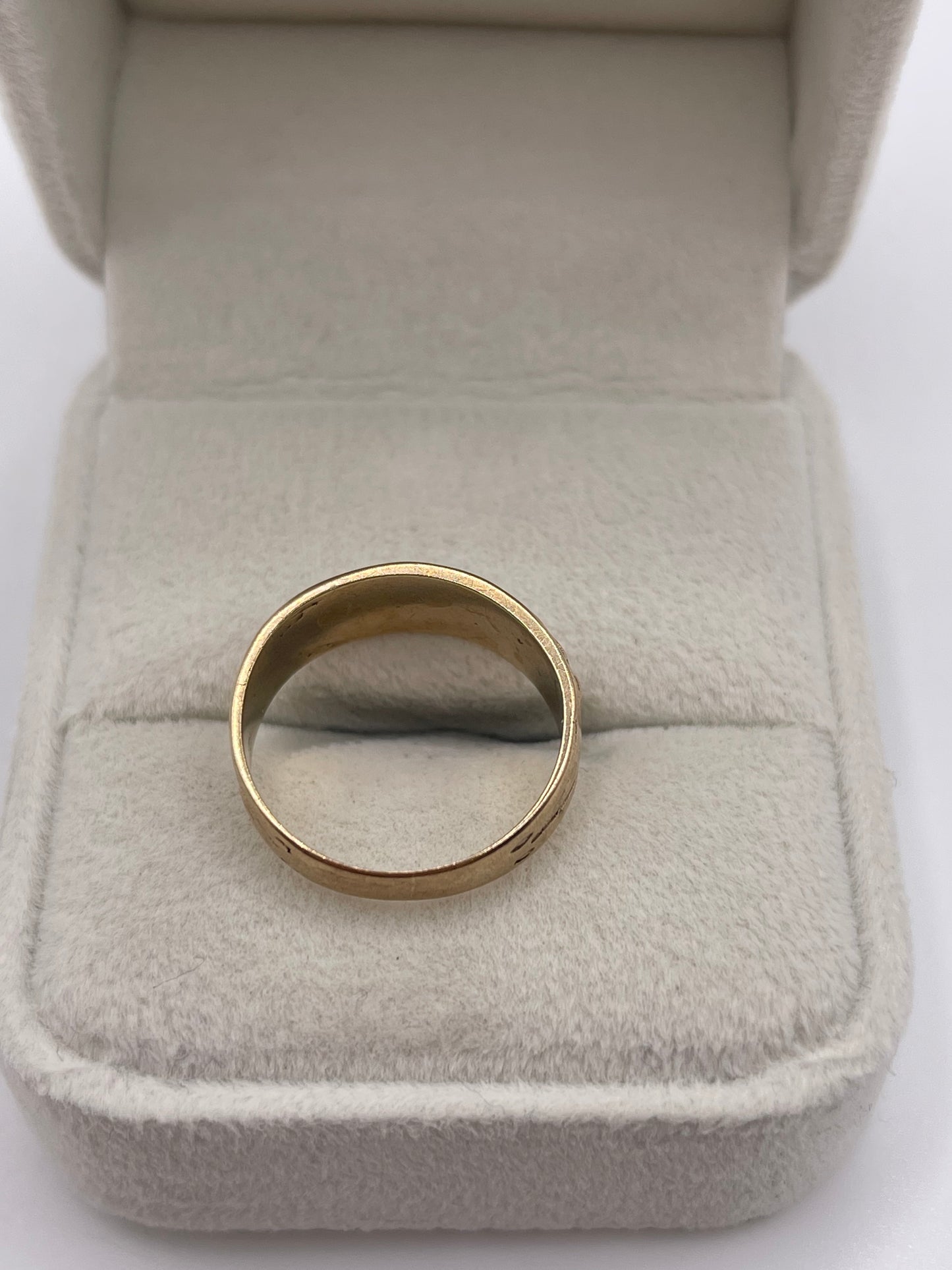 9ct gold mizpah ring