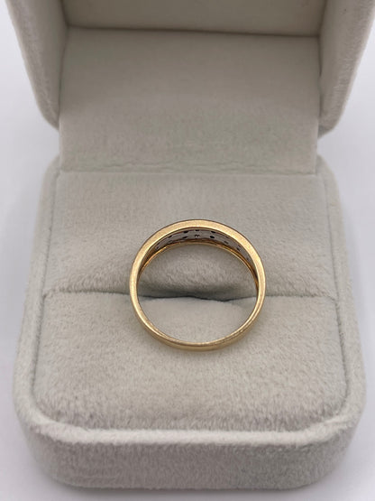 9ct gold diamond ring
