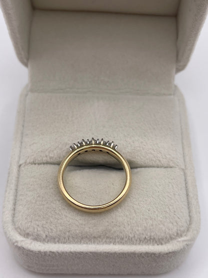 9ct gold diamond cluster ring