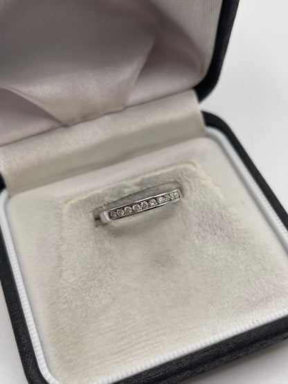 9ct white gold diamond ring