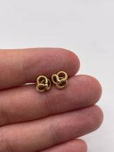 Load image into Gallery viewer, 9ct gold knot earrings
