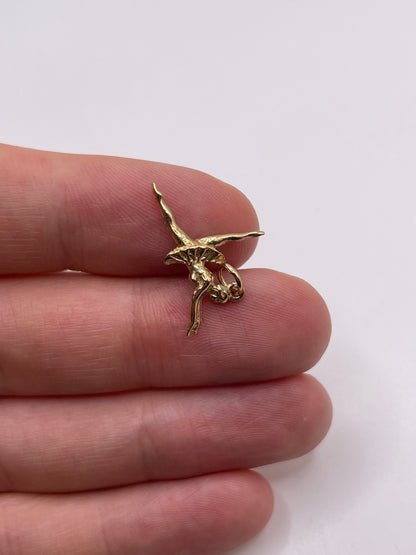 9ct gold ballerina charm