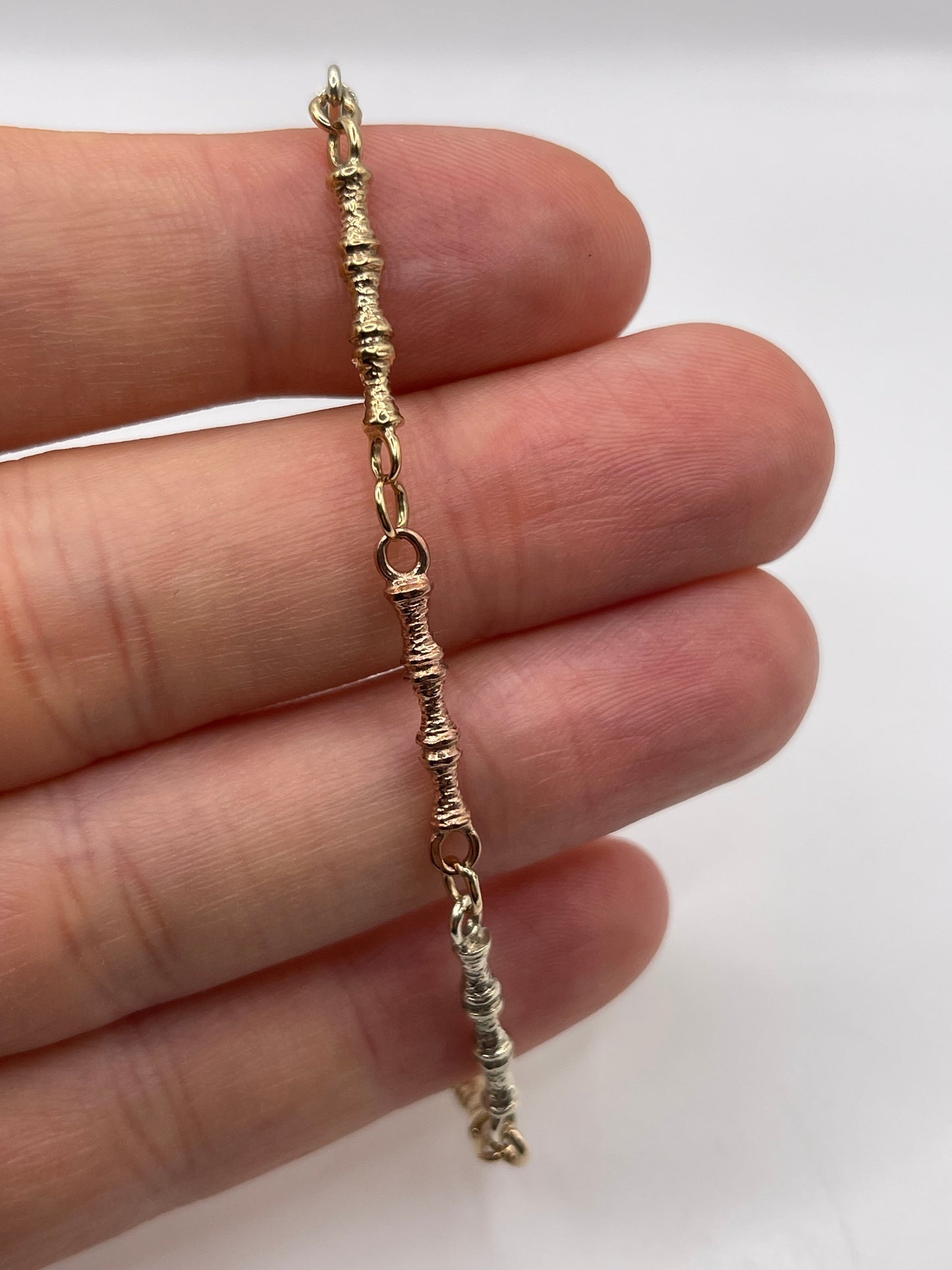 9ct tri gold bracelet